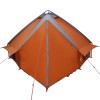 Teepee sátor 8 fős tetővel szürke és narancs 490 x 410 x 210 cm