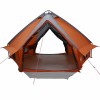 Teepee sátor 8 fős tetővel szürke és narancs 490 x 410 x 210 cm