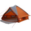 Teepee sátor 8 fős tetővel szürke és narancs 490 x 410 x 210 cm