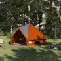 Teepee sátor 6 fős tetővel szürke és narancs 431 x 366 x 185 cm