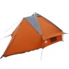 Teepee sátor 6 fős tetővel szürke és narancs 431 x 366 x 185 cm