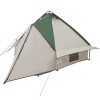 Teepee sátor 4-fős tetővel zöld és szürke 388 x 320 x 169 cm