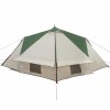 Teepee sátor 4-fős tetővel zöld és szürke 388 x 320 x 169 cm