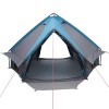 Teepee sátor 4-fős tetővel kék és szürke 388 x 320 x 169 cm