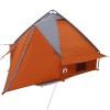 Teepee sátor 4 fő részére szürke és narancs 388 x 320 x 169 cm