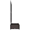 Kerti cserép 2 db barna 80 x 40 x 125,5 cm pp