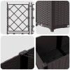 Kerti cserép 2 db barna 80 x 40 x 143 cm pp