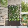Kerti cserép 2 db barna 80 x 40 x 143 cm pp