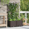Kerti cserép 2 db barna 80 x 40 x 143 cm pp