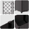 Kerti cserép 3 db barna 80 x 80 x 143 cm pp