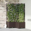 Kerti cserép 3 db barna 80 x 80 x 143 cm pp