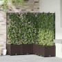 Kerti cserép 5 pcs barna 120 x 120 x 143 cm műanyag
