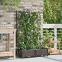 Kerti cserép 2 pcs barna 80 x 40 x 126 cm műanyag