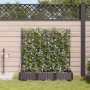 Kerti cserép 3 pcs barna 120 x 40 x 126 cm műanyag