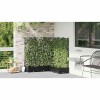 Kerti cserép 5 pcs fekete 120 x 120 x 125,5 cm műanyag