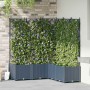 Kerti cserép 5 pcs szürke 120 x 120 x 143 cm műanyag