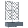 Kerti cserép 2 db világosszürke 80 x 40 x 125,5 cm pp