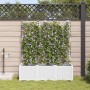 Kerti cserép 3 pcs fehér 120 x 40 x 142 cm műanyag
