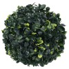 2 db zöld mesterséges boxwood gömbök led fényekkel 22 cm