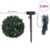 2 db zöld mesterséges boxwood gömbök led fényekkel 22 cm