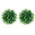 2 db zöld mesterséges boxwood gömbök led fényekkel 20 cm