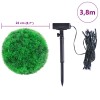 2 db zöld mesterséges boxwood gömbök led fényekkel 22 cm