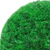 2 db zöld mesterséges boxwood gömbök led fényekkel 27 cm