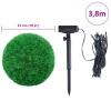 2 db zöld mesterséges boxwood gömbök led fényekkel 27 cm