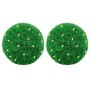 2 db zöld mesterséges boxwood gömbök led fényekkel 45 cm