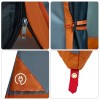 Kemping sátor szett 2 pcs szürke és narancs taffeta és szövet