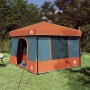 Kemping sátor szett 2 pcs szürke és narancs taffeta és szövet