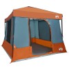 Kemping sátor szett 2 pcs szürke és narancs taffeta és szövet