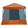 Kemping sátor szett 2 pcs szürke és narancs taffeta és szövet