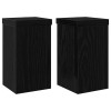 Növényállvány 2 pcs fekete tölgy 10 x 10 x 18 cm faanyag