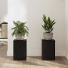 Növényállvány 2 pcs fekete tölgy 20 x 20 x 30 cm faanyag