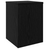 Növényállvány 2 pcs fekete tölgy 25 x 25 x 35 cm faanyag