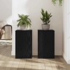 Növényállvány 2 pcs fekete tölgy 30 x 30 x 50 cm faanyag