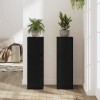 Növényállvány 2 pcs fekete tölgy 25 x 25 x 80 cm faanyag