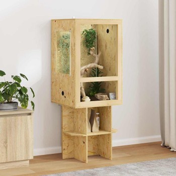 Terrárium barna 50 x 50 x 130 cm osb