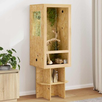Terrárium barna 50 x 50 x 150 cm osb