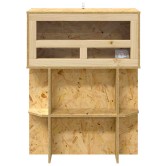 Terrárium barna 60 x 30 x 80 cm osb Terrárium barna 60 x 30 x 80 cm osb
