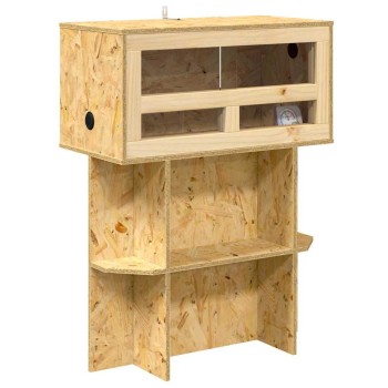 Terrárium barna 60 x 30 x 80 cm osb