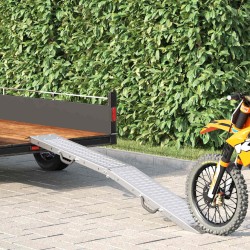 Rakodó rámpa ezüst 185 x 22,5 x 4,5 cm horganyzott acél