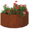 Növénytartó rozsdás 90 x 45 x 35 cm időjárásálló acél