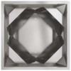 Növénytartó ezüst 40 x 40 x 75 cm rozsdamentes acél