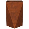 Növénytartó 2 pcs rozsdás 50 x 50 x 75 cm időjárásálló acél