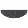 20 db öntapadós lépcsőszőnyeg, 65 x 21 x 4 cm, sötétszürke, nagy félkör alakú