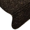 20 db öntapadós lépcsőszőnyeg 65 x 21 x 4 cm sötétbarna félkör alakú nagy