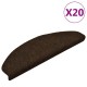 20 db barna öntapadó lépcsőszőnyeg 65x21x4 cm 20 db barna öntapadó lépcsőszőnyeg 65x21x4 cm