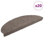 20 db öntapadós lépcsőszőnyeg 65 x 21 x 4 cm bézs félkör alakú nagy